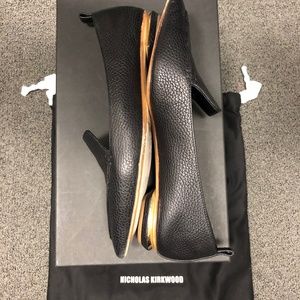 Nicholas Kirkwood Black Beya Loafers